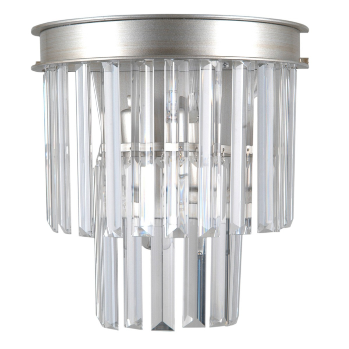 Italux Verdes 2xE14 Kinkiet Srebrny WL-44372-2A-SLVR-BRW