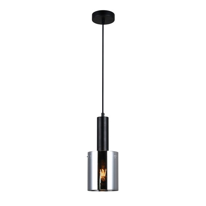 Italux Sardo 1xE27 Wisząca Czarny PND-5581-1-BK+SG