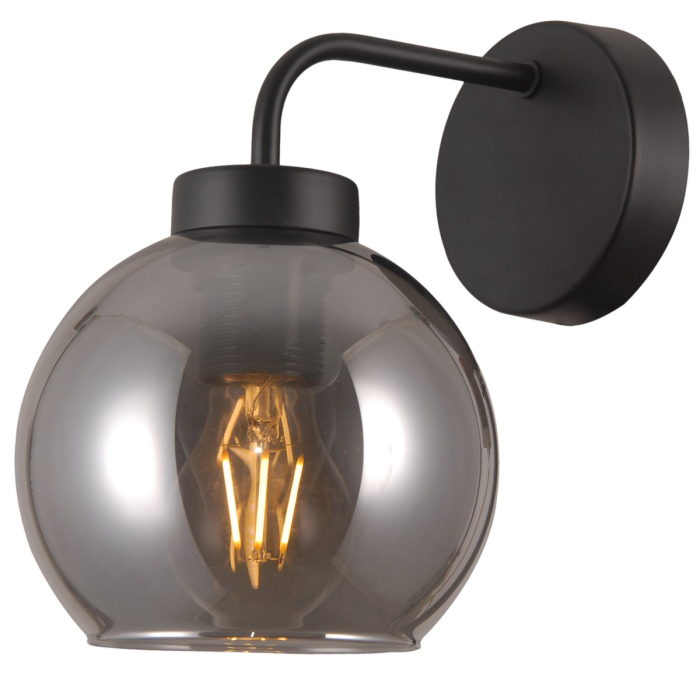 Italux Poggi 1xE27 Kinkiet Czarny mat WL-28028-1