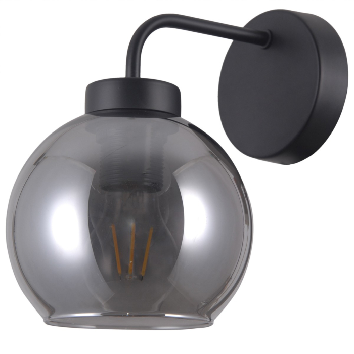 Italux Poggi 1xE27 Kinkiet Czarny mat WL-28028-1