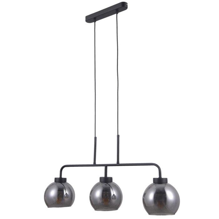 Italux Poggi 3xE27 Wisząca Czarny mat PND-28028-3