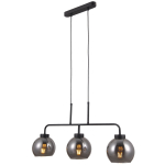 Italux Poggi 3xE27 Wisząca Czarny mat PND-28028-3