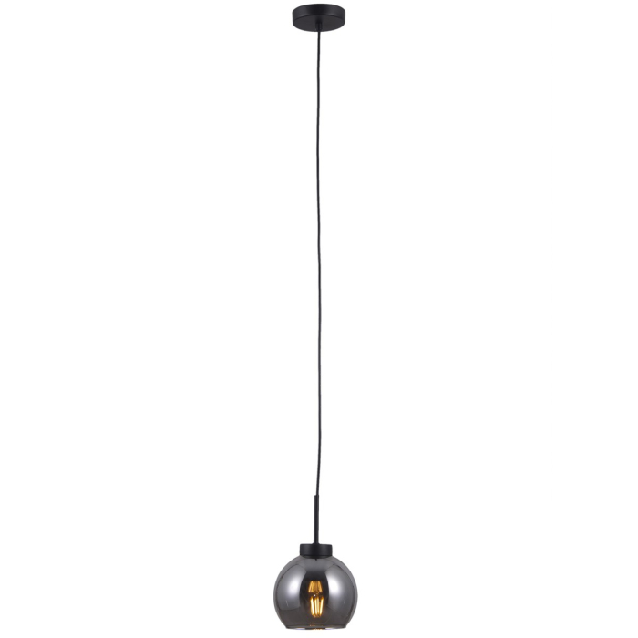 Italux Poggi 1xE27 Wisząca Czarny mat PND-28028-1B