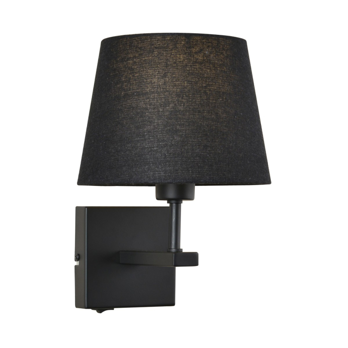 Italux Norte 1xE27 Kinkiet Czarny mat WL-1122-1-A-BM-RO-BL