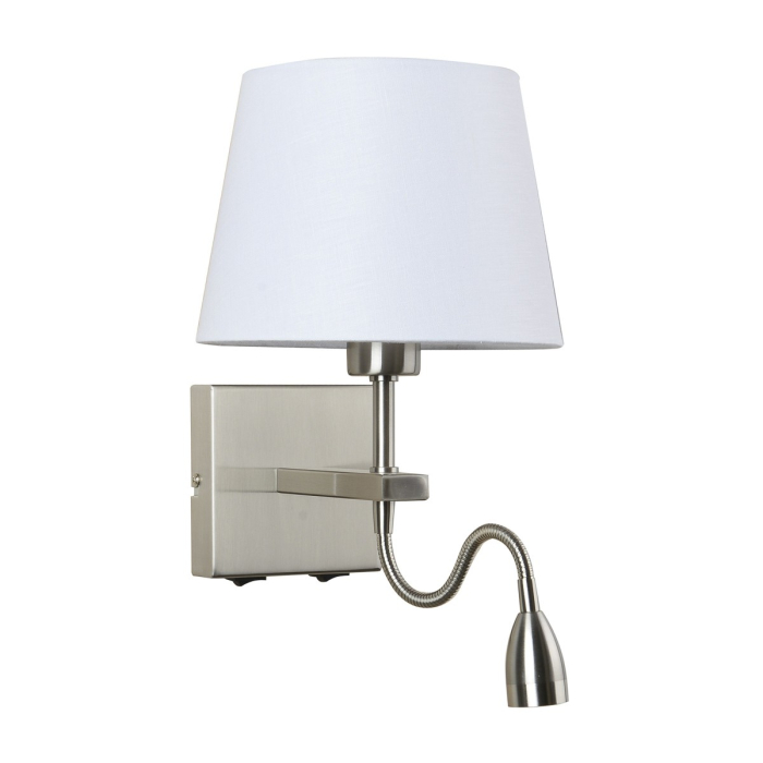 Italux Norte E27+LED 60W+3W 350lm 3000K Kinkiet Nikiel WL-1122-2-BL-SN-RO-WH