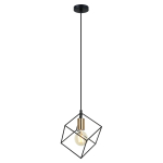 Italux Morestel 1xE27 Wisząca Czarny złoty MDM-4244/1 BK+BRO
