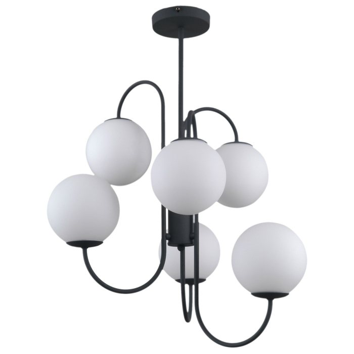 Italux Gela 6xG9 Wisząca Czarny PND-5500-6-BK