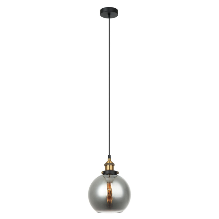 Italux Cardena 1xE27 Wisząca Czarny złoty MDM-4330/1 GD+SG