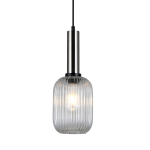 Italux Antiola 1xE27 Wisząca Nikiel satynowany PND-5588-1M-SC+CL