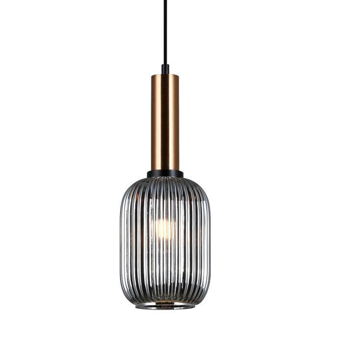 Italux Antiola 1xE27 Wisząca Mosiężny PND-5588-1M-BRO+SG