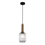 Italux Antiola 1xE27 Wisząca Mosiężny PND-5588-1M-BRO+CL