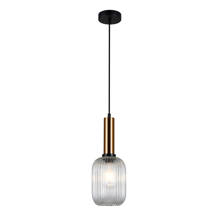 Italux Antiola 1xE27 Wisząca Mosiężny PND-5588-1M-BRO+CL