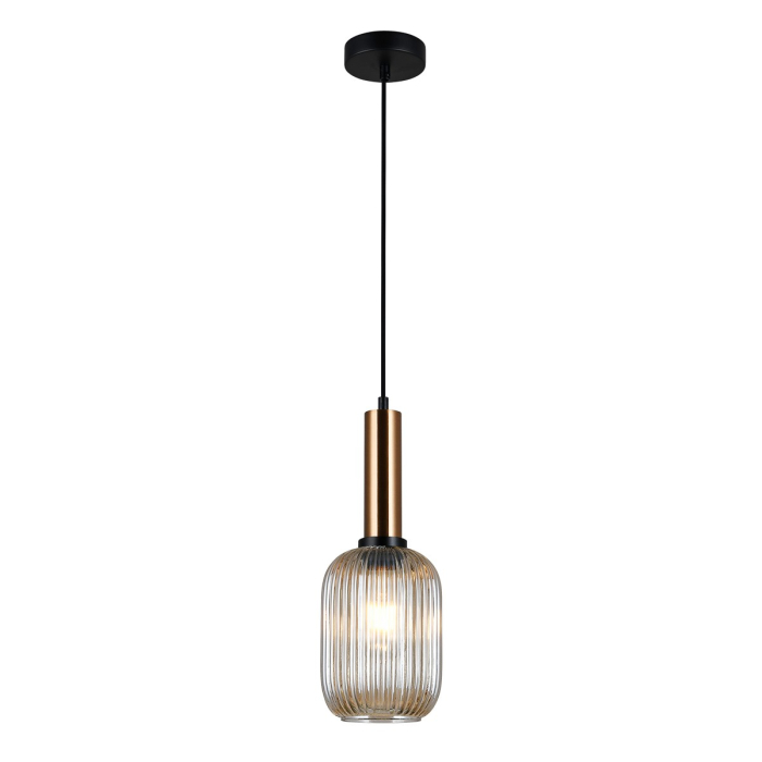 Italux Antiola 1xE27 Wisząca Mosiężny PND-5588-1M-BRO+AMB