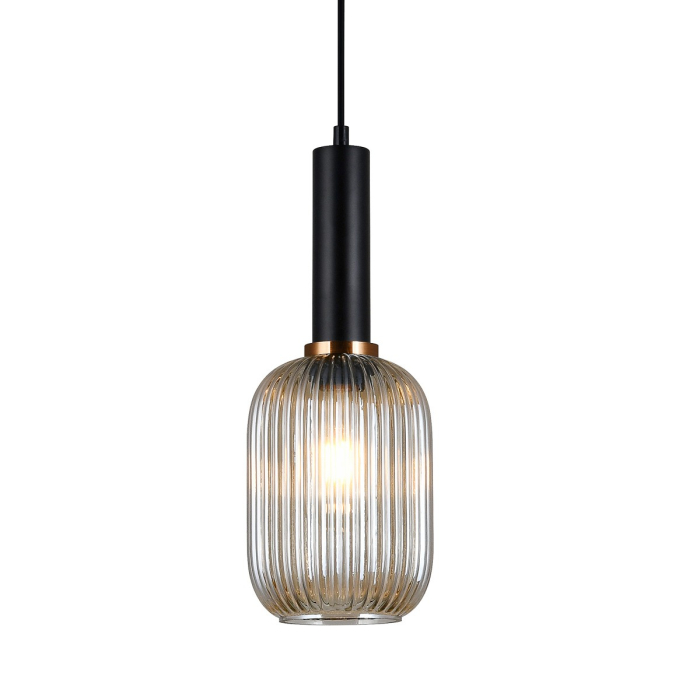 Italux Antiola 1xE27 Wisząca Czarny PND-5588-1M-BK+AMB