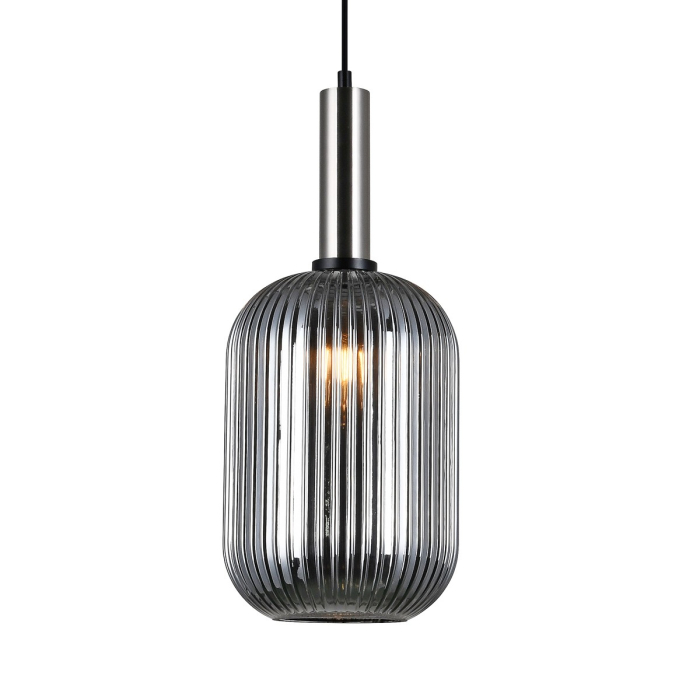 Italux Antiola 1xE27 Wisząca Nikiel satynowany PND-5588-1L-SC+SG