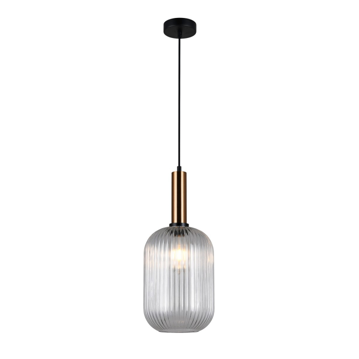 Italux Antiola 1xE27 Wisząca Mosiężny PND-5588-1L-BRO+CL