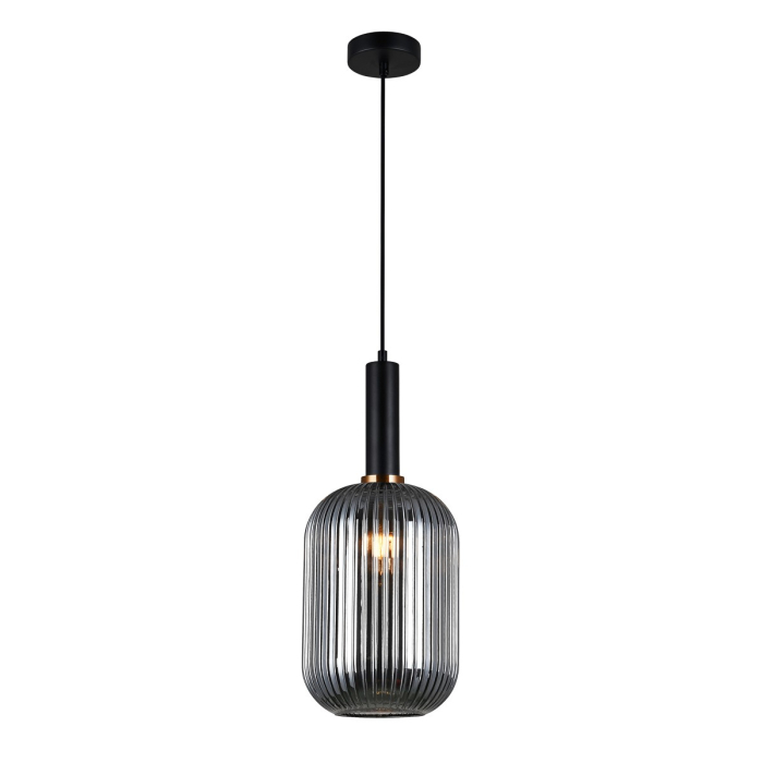 Italux Antiola 1xE27 Wisząca Czarny PND-5588-1L-BK+SG