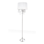 Light Prestige Mona biurkowa srebrna 3xE14 biały, srebrny LP-5005/1T srebrna