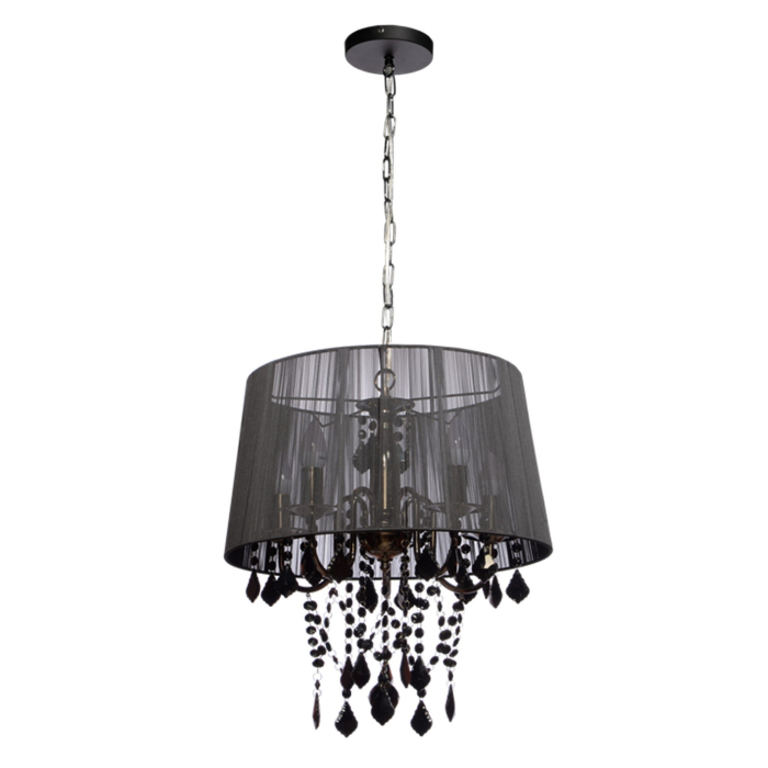 Light Prestige Mona biurkowa srebrna 3xE14 biały, srebrny LP-5005/1T srebrna