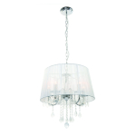 Light Prestige Mona biurkowa srebrna 3xE14 biały, srebrny LP-5005/1T srebrna