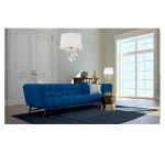 Light Prestige Mona biurkowa srebrna 3xE14 biały, srebrny LP-5005/1T srebrna