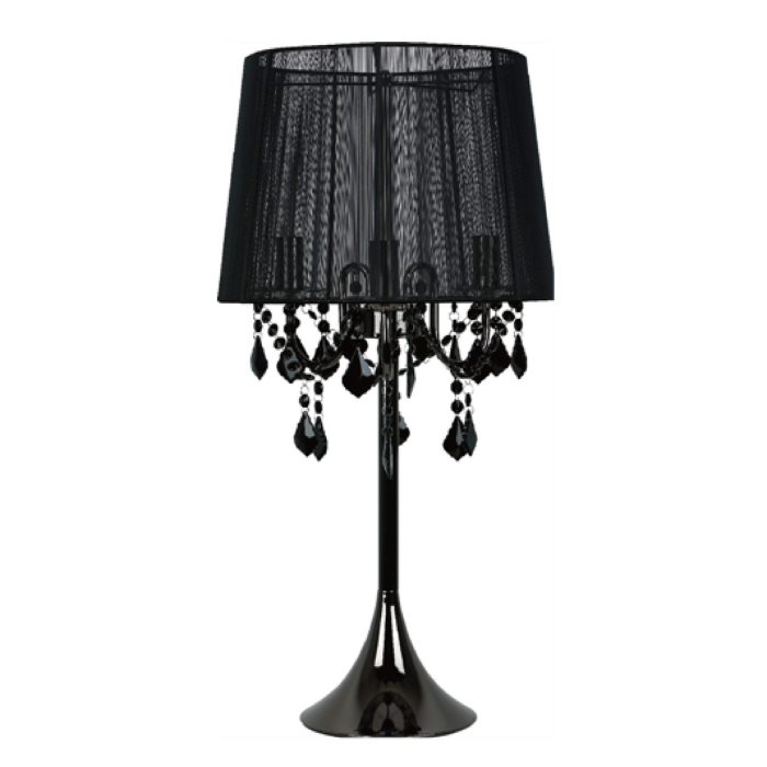 Light Prestige Mona biurkowa czarna 3xE14 czarny LP-5005/1T czarna