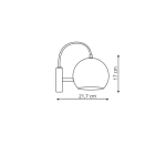 Light Prestige Rame kinkiet 1xE14 miedziany LP-2014/1W