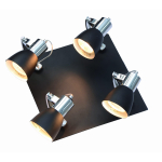Light Prestige Rawenna 1 kinkiet czarny 1xGU10 czarny, srebrny LP-727/1W czarny