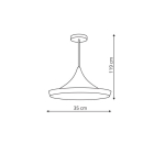 Light Prestige Sona 1 wisząca czarna 1xE27 czarny LP-42012/1P CZARNY