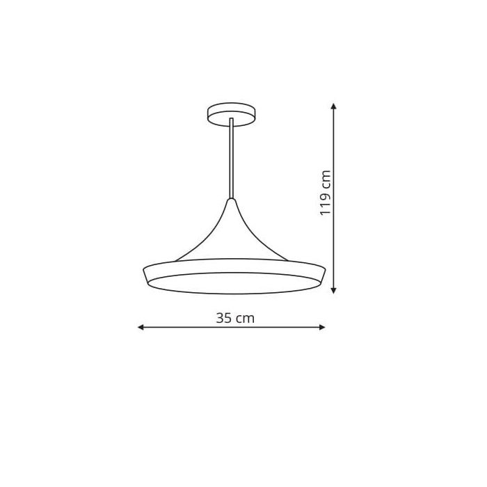 Light Prestige Sona 1 wisząca czarna 1xE27 czarny LP-42012/1P CZARNY