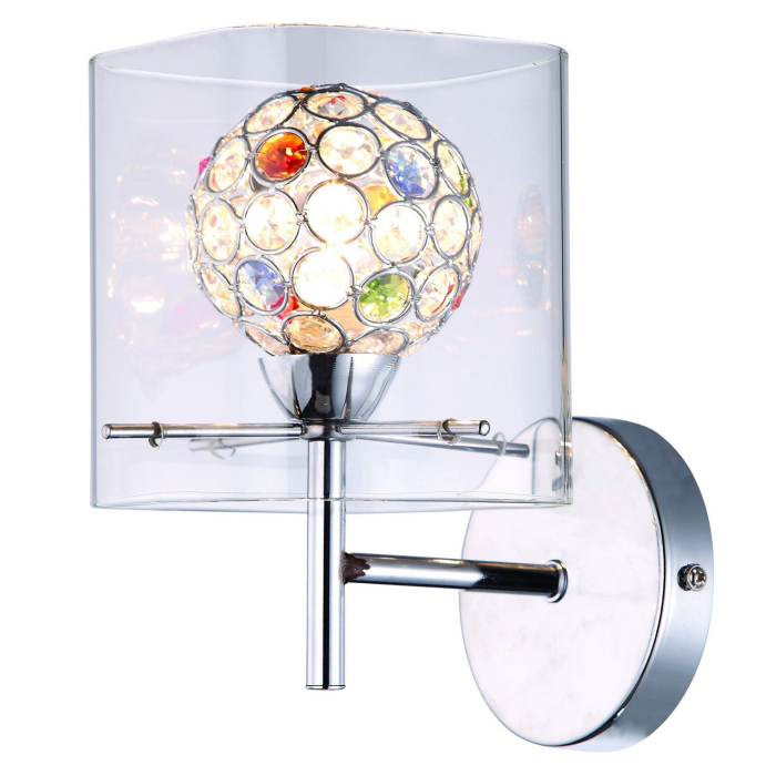 Light Prestige Spark kinkiet transparentna 1xG9 srebrny, transparentny LP-5193/1W transp
