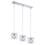 Light Prestige Spark 1 wisząca transparentna 1xG9 srebrny, transparentny LP-5193/1P transp