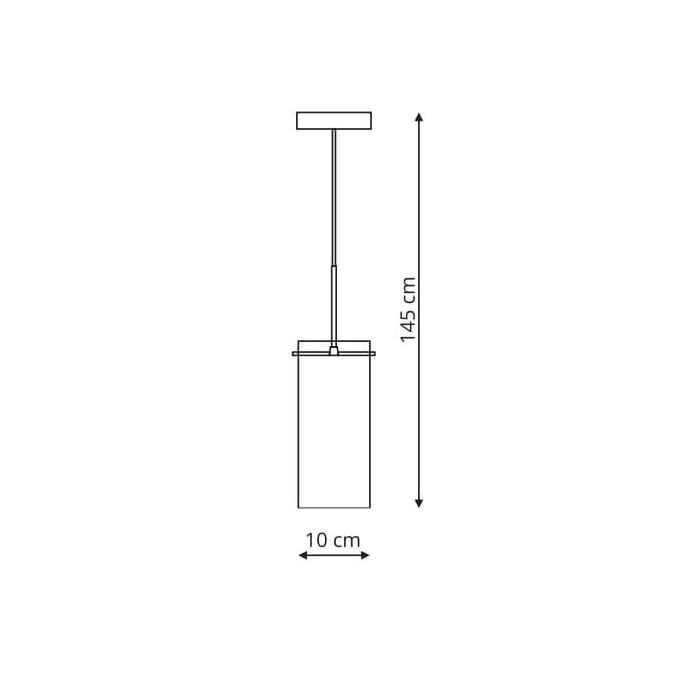 Light Prestige Zara 1 wisząca 1xE14 srebrny, transparentny LP-5221/1P