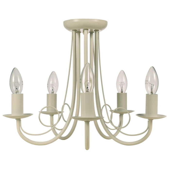 Light Prestige Perła 5 wisząca biała 5xE14 biały LP-020/5P white