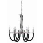 Light Prestige Como wisząca czarna 6xE14 Czarny/Nikiel LP-90103/6P BK