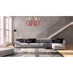 Light Prestige Como wisząca czarna 6xE14 Czarny/Nikiel LP-90103/6P BK