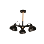 Light Prestige Terme 5 wisząca E27 czarny, drewno LP-4404/5P