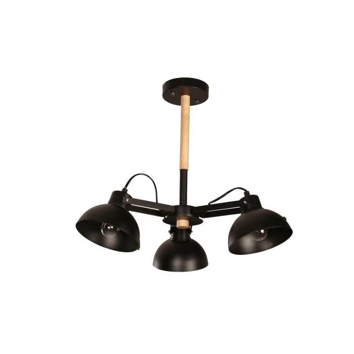 Light Prestige Terme 5 wisząca E27 czarny, drewno LP-4404/5P