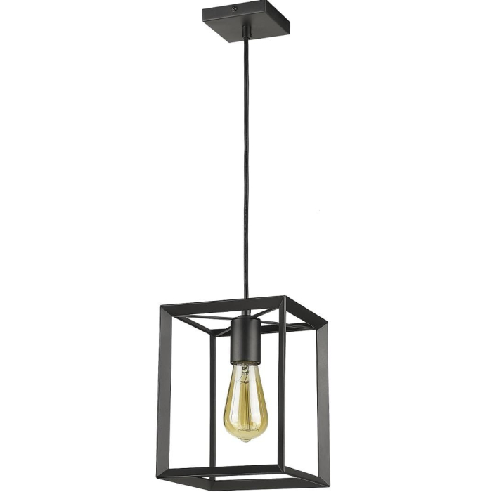 Light Prestige Napoli wisząca czarna E27 czarny LP-4146/1P-BL