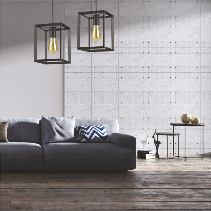 Light Prestige Napoli wisząca czarna E27 czarny LP-4146/1P-BL