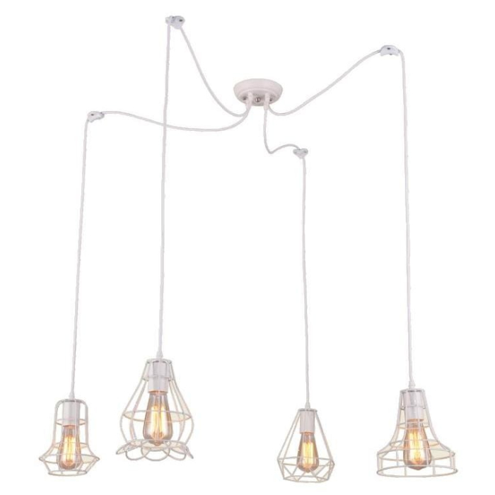 Light Prestige Imperia 4 wisząca biała E27 biały LP-2309/4P WH