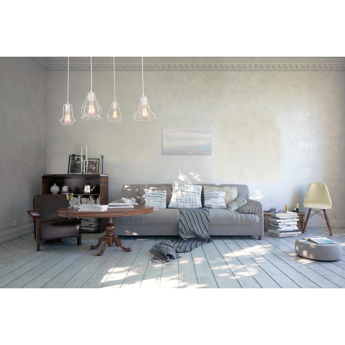 Light Prestige Imperia 4 wisząca biała E27 biały LP-2309/4P WH