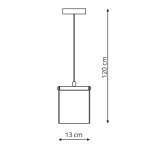 Light Prestige Cantos 1 wisząca LED transparentny LP-1114/1P