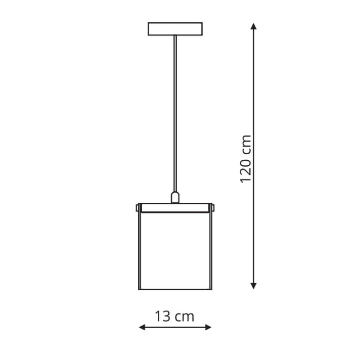 Light Prestige Cantos 1 wisząca LED transparentny LP-1114/1P