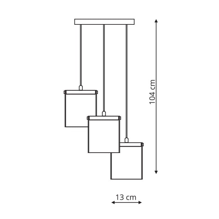 Light Prestige Cantos 3 wisząca LED  LP-1114/3C