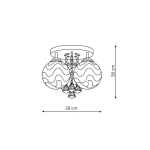 Light Prestige Sada 3 plafon E14 biały, srebrny LP-119/3C