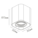 Light Prestige Merano 1 natynkowa GU10 biały LP-2790/1SM WH