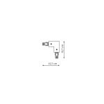 Light Prestige Łącznik L biały  do szynoprzewodów 1F biały LP-552-S-WH
