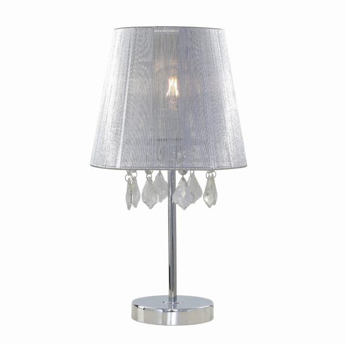 Light Prestige Mona biurkowa srebrna mała E27 srebrny LP-5005/1TS srebrna