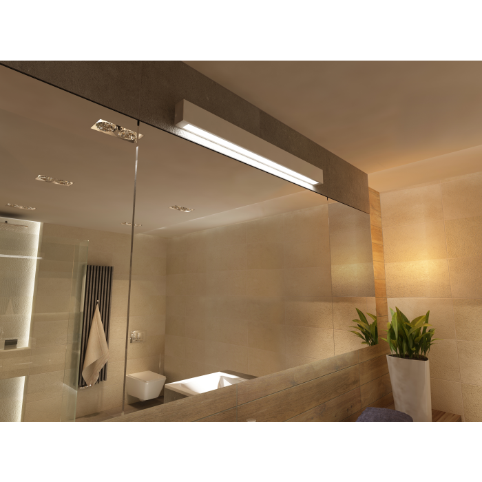 Light Prestige Ibros kinkiet biały duży 12W 4000K IP44 LED biały GS-LWA-12W WH